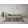 thumbnail image 3 of Ahgly Company Indoor Rectangle Oriental Light Blue Industrial Area Rugs, 3' x 5', 3 of 4