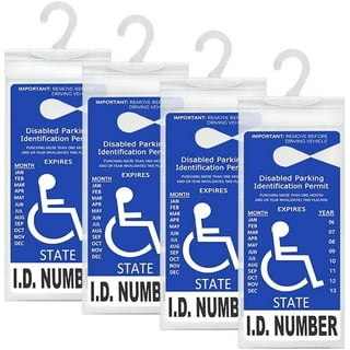 1pc Pvc Parking Permit Holder Disability Placard Protective Cover