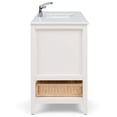 thumbnail image 4 of Cape Cod 42 inch Contemporary Bath Vanity in Soft White with White Engineered Quartz Marble Top, 4 of 9