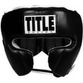 thumbnail image 2 of Title Boxing Leather Training Sparring Headgear - Large - Black, 2 of 4