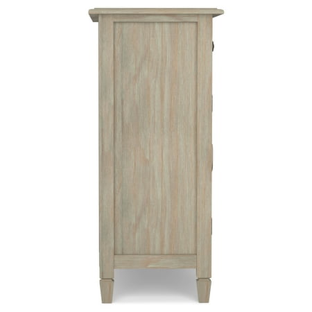 Simpli Home - Connaught Transitional Solid Wood Entryway Storage Cabinet - Distressed Gray