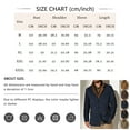 thumbnail image 3 of WTOBBY Men's Long Work Jacket with Spliced Button Pockets, Solid Color Casual Coat for Outdoor and Everyday Use with Modern Style,Coffee L, 3 of 4