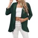 thumbnail image 4 of UKAP Cárdigan tipo Kimono para mujer, blusa con parte delantera abierta, blusa de manga 3/4, suéteres de verano con dobladillo alto y bajo para mujer, 4 of 7
