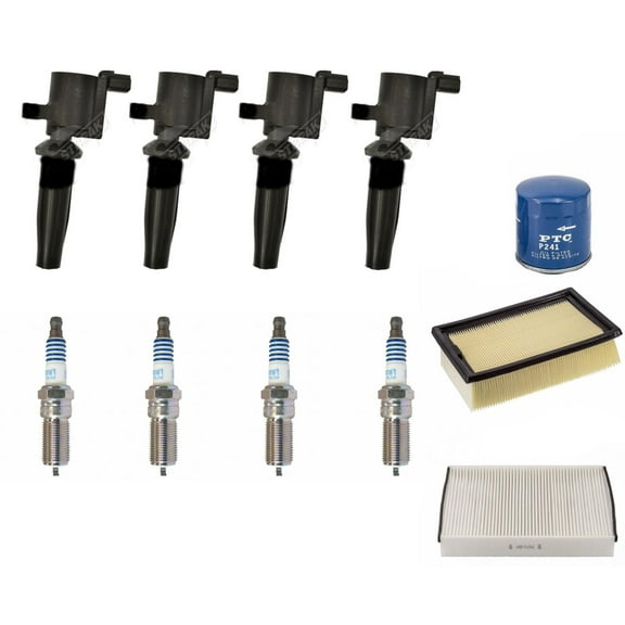 Ignition Coils Spark Plugs Filters Tune Up Fits 2013-2019 Ford Escape 2.5L