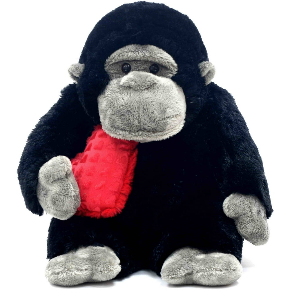 14" Gorilla Plush Toy with Heart