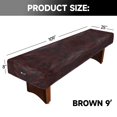 thumbnail image 4 of GSE 9' Heavy-Duty Leatherette Shuffleboard Table Cover for Shuffleboard Table Accessories(Brown), 4 of 4