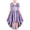 Shining Purple, variant on Girls Dress Princess Hi-lo Off White Pearl Pageant Dancing Ball 6 Years