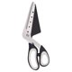 thumbnail image 5 of Tijeras para pizza, cortador de pizza con pala, hoja afilada de acero inoxidable de grado alimenticio y mango suave, tijeras de cocina multifuncionales, 27 cm, negro -, 5 of 5