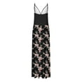 thumbnail image 3 of Horkkom Maxi Dresses for Women V Neck Floral Print Spaghetti Strap Dresses Summer Loose Casual Long Dresses L, 3 of 4
