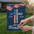 thumbnail image 4 of KUNPENG 250th Anniversary Garden Flag for 2026 Celebration, Semiquincentennial 250 Year American Anniversary Flag with We The People Design, Patriotic Small Outdoor Banner, Commemorative Yard Decor, 4 of 6