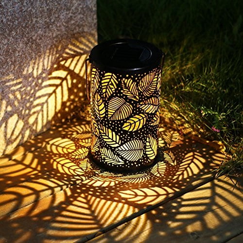 take me solar lantern lights outdoor,garden hanging lights metal leaf