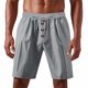 thumbnail image 1 of pstuiky Abreviatura para hombres, Pantalones cortos de lino con cintura elástica y botones de color liso para hombre, versátiles y a la moda. Pantalones cortos de baloncesto, 1 of 8