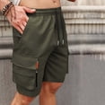 thumbnail image 6 of Dagugfen Cargo Shorts for Men 8" Inseam Loose Fitted Elastic Waist Drawstring Summer Outdoor Climbing Shorts with Multi Pockets, 6 of 7