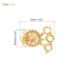 thumbnail image 2 of Uxcell 2Pack Cierres para Collar en Capas 3 Cuerdas Convertidor de Cierre de Deslizamiento, Plata y Oro, 2 of 7
