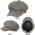 thumbnail image 5 of Womens Newsboy Caps Cabbie Gatsby Hat Visor Beret Hat Fashion Ladies Caps for Womens Hat, 5 of 6