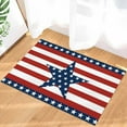 thumbnail image 2 of ALAGEO 4th of July Doormat American Flag Stars Stripes Patriotic Doormats Entrance Door Rug Red White Blue Summer Floor Mat for Memorial Day Independence Day Flag Day Home Holiday Decor 20x32 inches, 2 of 6