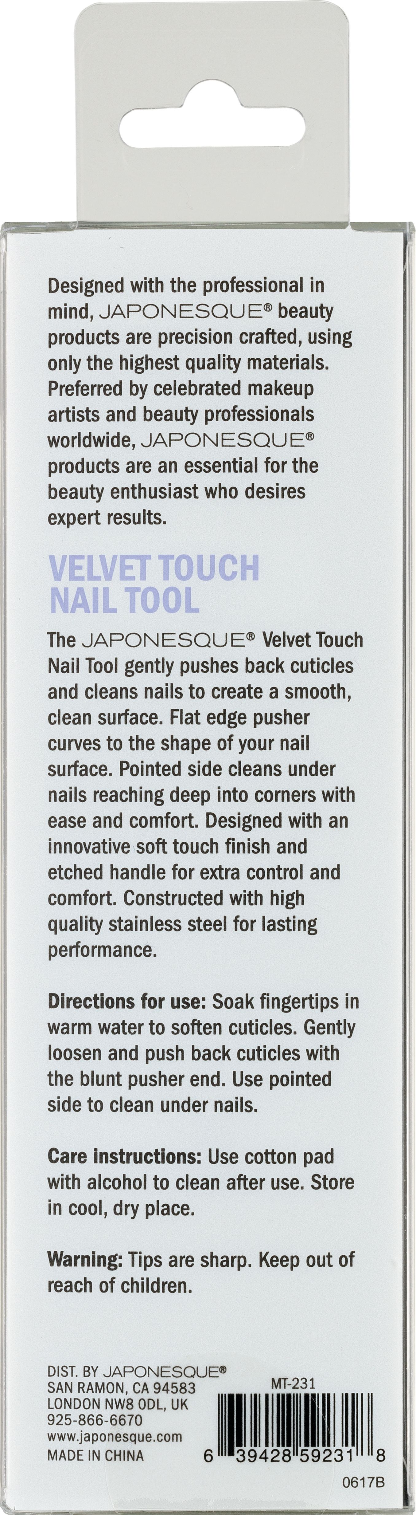 Japonesque Japonesque Velvet Touch Nail Tool Walmart Com