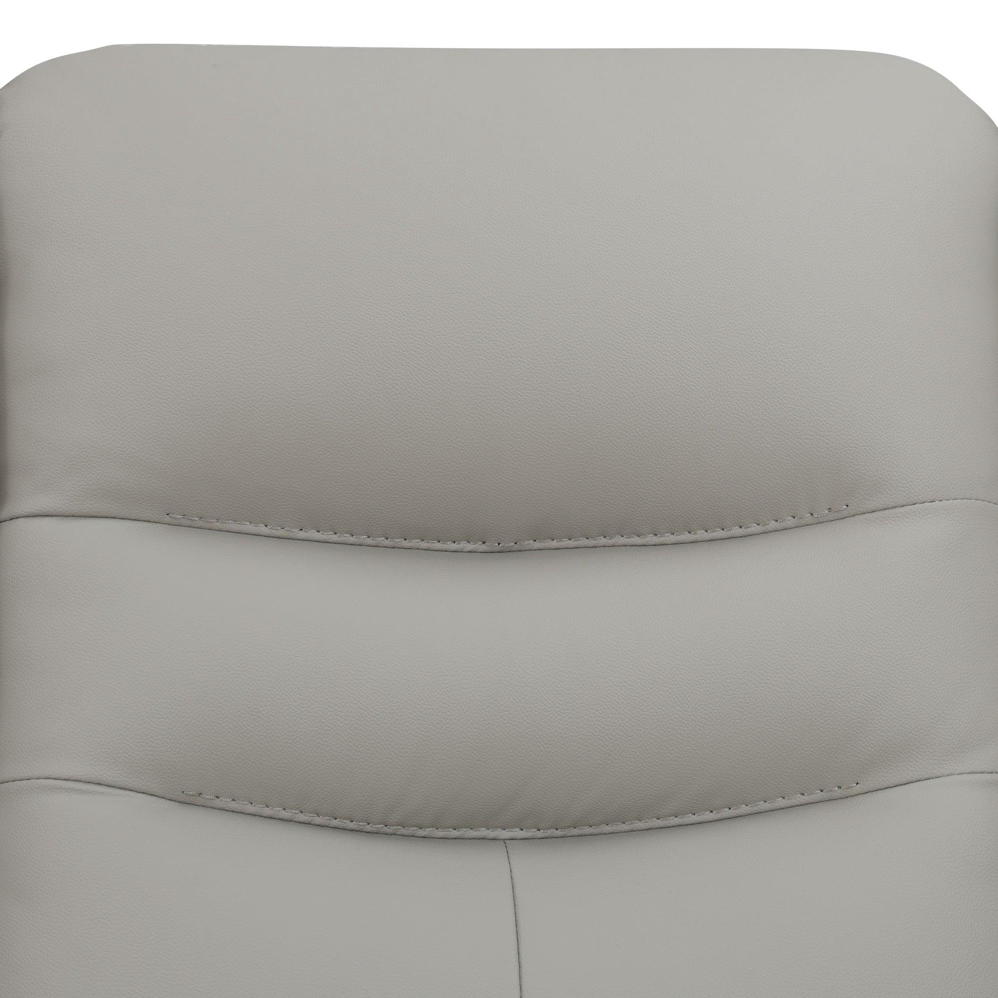 Gewnee 3‑Seat Power Recliner Sofa, Air Leather, Adjustable Recline Angle, USB‑C & USB Ports, LED Ambient Light for Living Room Home Theatre，Light Gray