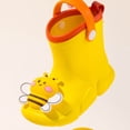 thumbnail image 6 of LRen Kids Cute Bee Print Rain Boots Waterproof Non- Outdoor Rain Shoes for Toddler Boys Girls, Preschool Outdoor Play Ages 2-9, 6 of 9