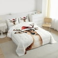 thumbnail image 3 of Castle Fairy Animal Deer 3-Piece Full Size Comforter Sets for Kids,Happy New Year Bedding Comforter Set,Festival Xmas Lightweight Bedding Sets,Luxury Bedroom Decor, 3 of 8
