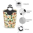thumbnail image 4 of KLL Lemon Fruits Vegetables Laundry Hamper,Large Canvas Fabric Lightweight Storage Basket Toy Organizer Dirty Clothes Collapsible Waterproof, 4 of 6