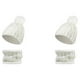 thumbnail image 2 of Sonducket Gorros de gorro de invierno Sombrero de moda ornamental Bufanda Collar de piezas Blanco 2Conjunto, 2 of 6