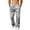 Gray, variant on Mens Camo Baggy Sweatpants Open Bottom Joggers Elastic Waist Gym Workout Pants with Pockets