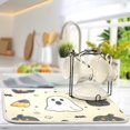 thumbnail image 2 of Yayeee Dish Drying Mat for Kitchen Counter Ultra Absorbent Easy Clean Pad 18x16", Halloween Black Pumpkins, 2 of 7