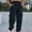Navy, variant on High Waisted Sweat Pants Womens Sweatpants Solid Color Casual Straight Leg Pants Winter Warm Baggy Sweat Pants with Pockets