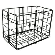 Wald 582 Folding Rear Mount Basket: Black, Dimensions: 12.75 x 7.25 x 8.5