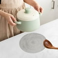 thumbnail image 3 of Toyeng, Kitchen Mat, Antiskid Heat Insulation Mats Nnitting Circle Table Placemat Dinner Kitchen Pad, 1X Placemat G One Size, 3 of 4