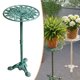 thumbnail image 1 of Soporte para plantas de hierro fundido, estante de exhibición para plantas, pedestal rústico retro para macetas, soporte para macetas para decoración Verde, 1 of 8