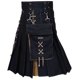 thumbnail image 1 of Hombres Cortos Pantalones Cortos Fastener Sólido Falda Plisada con Bolsillos Moda Casual, 1 of 6