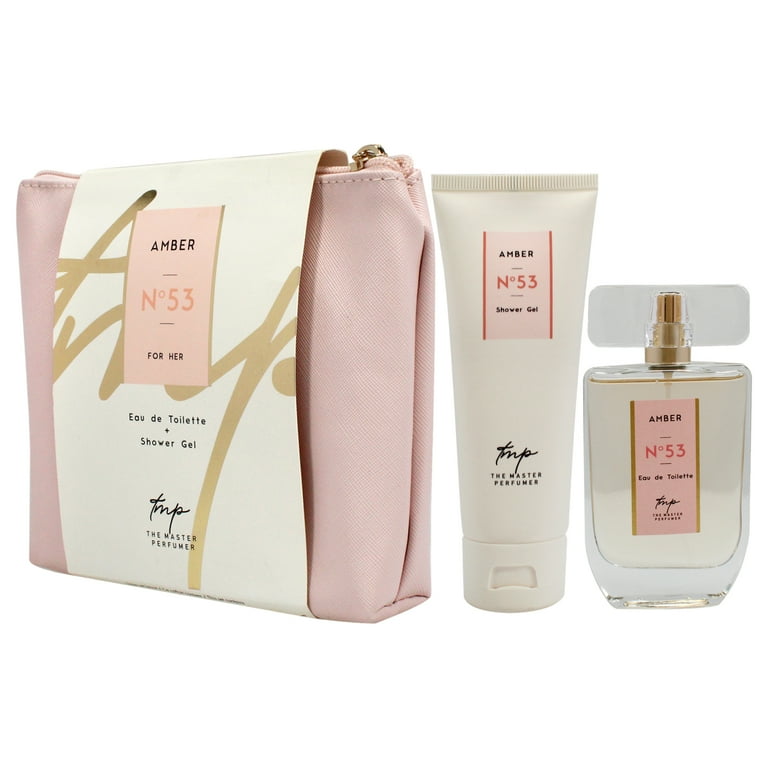 The Master Perfumer Amber N53 , 2 Pc Gift Set 1.7oz EDT Spray, 2.5