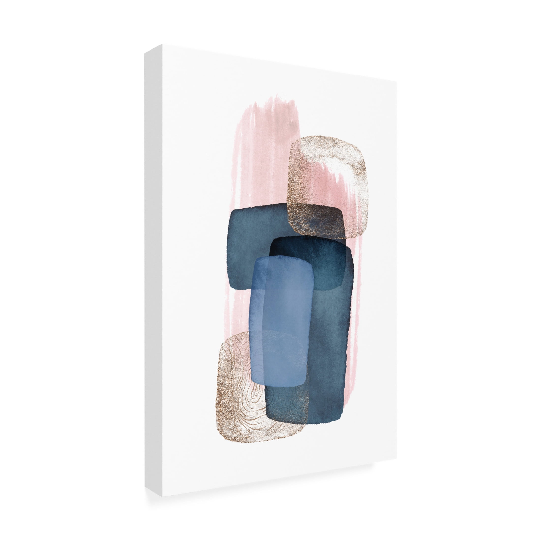 Trademark Fine Art Sally Ann Moss Monday blues 3 Canvas Wall Art