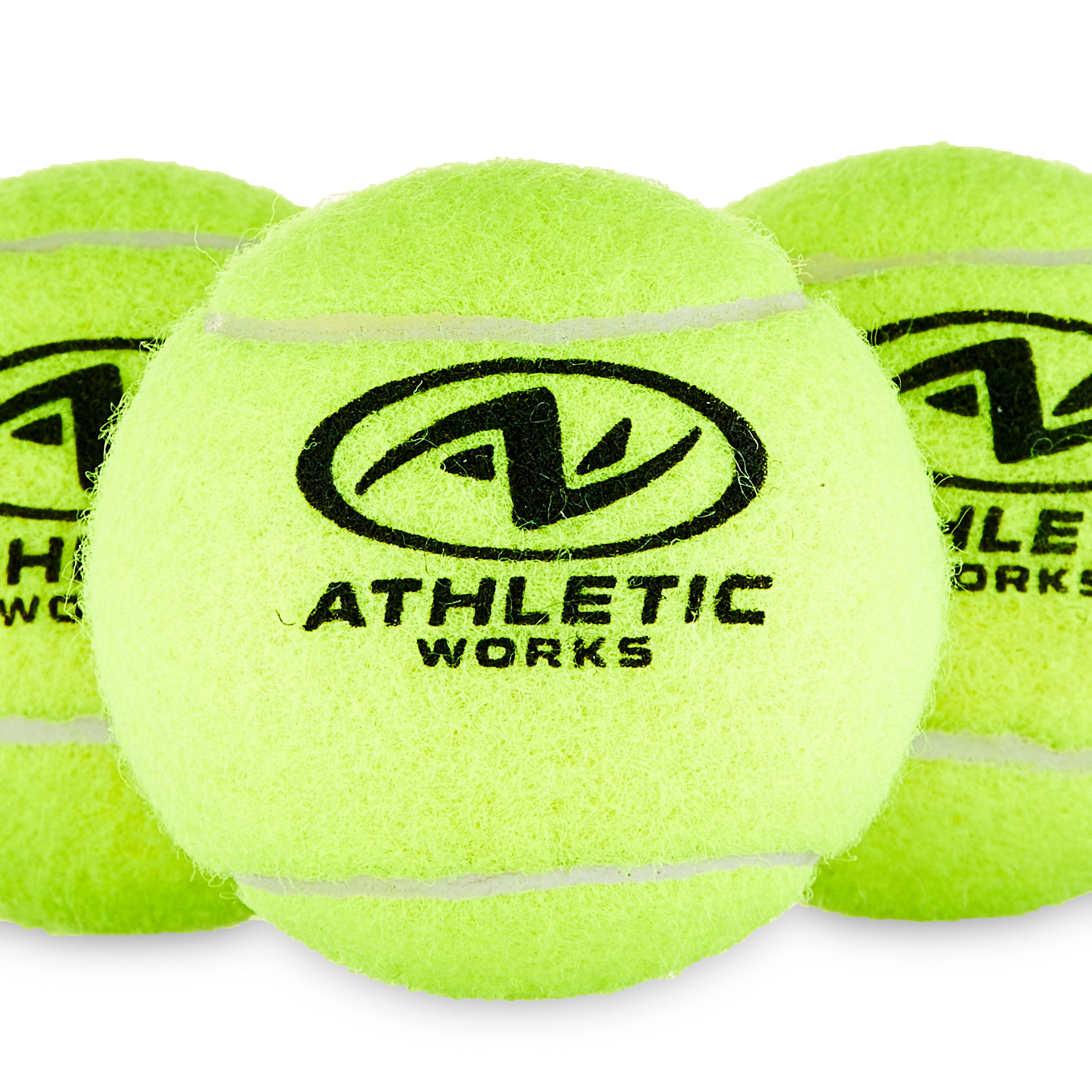 (12 pack) Athletic Works Pressurized Tennis Balls, 3-pack, All Court Use