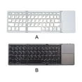 thumbnail image 3 of ziyahi Folding Keyboard Rechargeable Wireless Laptop Keypad Desktop Keyboards Foldable Design Convenience Multipurpose Sweet Gift Black, 3 of 9