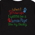 thumbnail image 4 of Inktastic Lacrosse Player like Daddy Boys or Girls Long Sleeve Toddler T-Shirt, 4 of 5