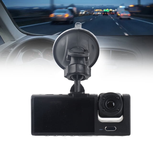 Cámara De Tablero Dual, Grabadora De Conducción De Automóviles Con Imagen HD De Visión Nocturna De 3 Pulgadas 1080P Para Automóviles