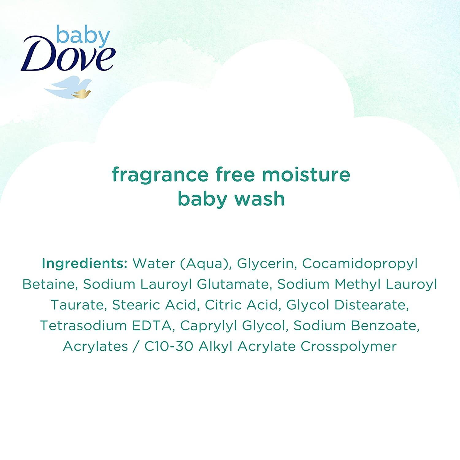 Baby Dove Tip To Toe Wash Sensitive Moisture Fragrance Free 13 oz Pack of 4