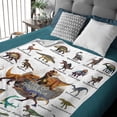 thumbnail image 3 of Dinosaur Blanket Flannel Fleece Blanket Throw Couch Microfiber Soft Cozy Lightweight Luxury Bed Blanket 50"x40"for Kids, 3 of 6