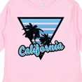 thumbnail image 4 of Inktastic California with Triangle and Palm Trees in Blue Boys or Girls Long Sleeve Toddler T-Shirt, 4 of 5