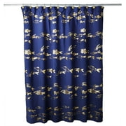SKL Home Gold Koi Fish Shower Curtain, Blue