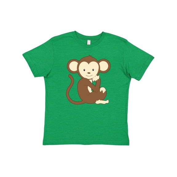 Inktastic Monkey Thinking Youth T-Shirt