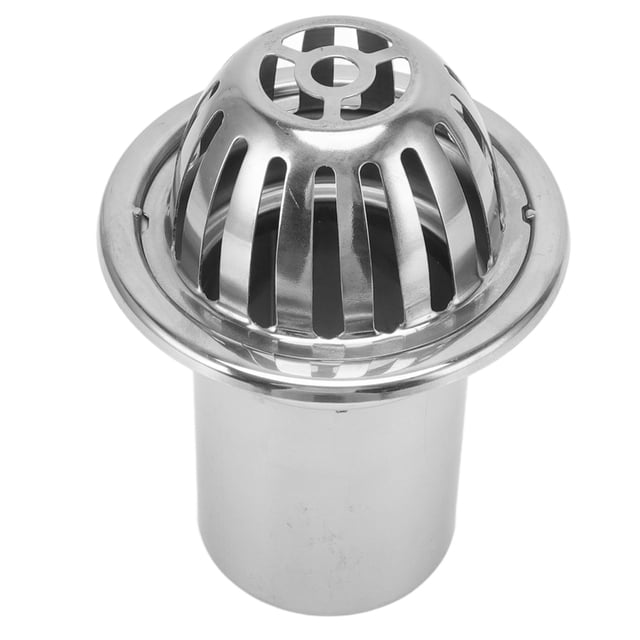 Drain de Sol Extérieur, Pièces de Drainage de Toit en Acier Inoxydable Non Bloquant pour Balcon Extérieur, Seau de Pluie Rond