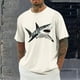 thumbnail image 1 of Tops para hombre, blusas y camisas de cuello redondo y manga corta para hombre, blusas casuales de moda con cuello redondo y estampado para hombre, blusas de poliéster para hombre., 1 of 5