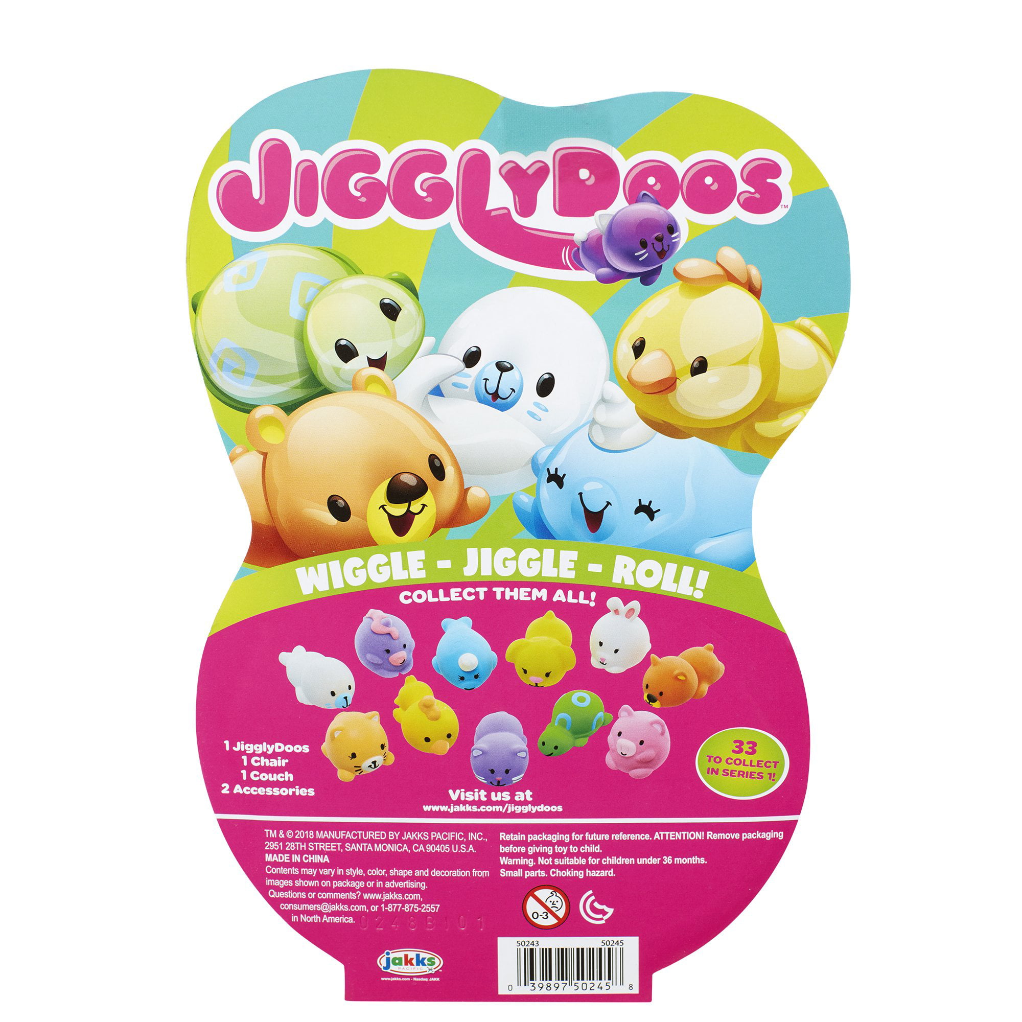 JIGGLYDOOS ~ Lounge Set Furniture Chair Couch Wiggle Jiggle Roll Toy 