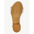 thumbnail image 5 of Wonder Nation Toddler, Little, and Big Girls Bow Heeled Sandals, 5 of 6