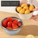 thumbnail image 3 of Colador Microporoso, Tazón De Acero Inoxidable 304 Juego Para Tazón De Colchera De Cocina Portátil De Plata De Arroz Frutal Con Tazón Para Batir Huevos, 3 of 7