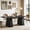 Black, variant on Fnova 63" Executive Desk, Dining Table for 6 People, Modern Farmhouse Wooden Kitchen Table, Large Office Computer Desk for Home Office (Chairs Not Included)